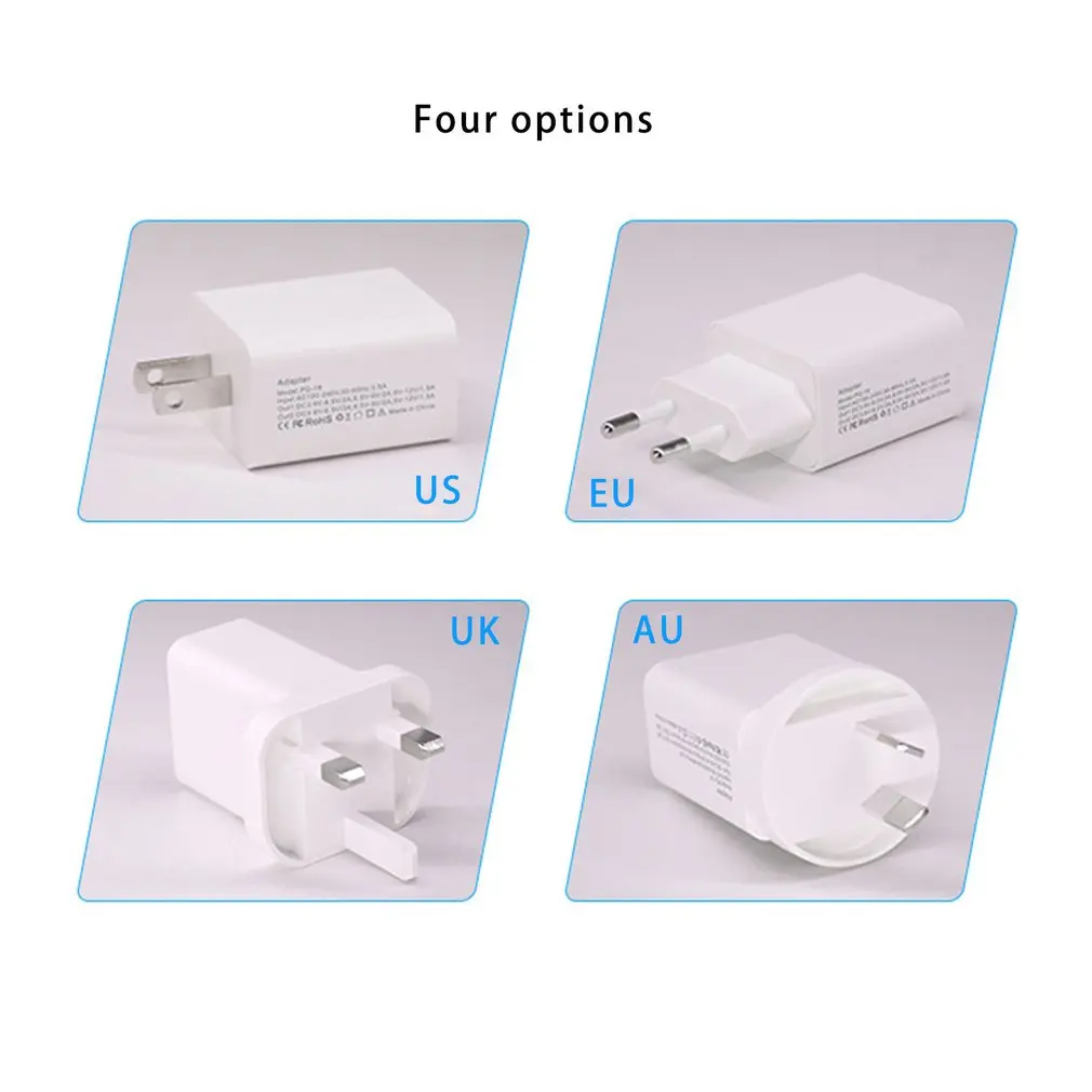 18 Вт PD+ QC3.0 зарядное устройство Быстрая зарядка usb зарядная станция адаптер питания Универсальный мобильный телефон Настольный настенный дом