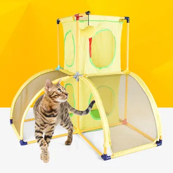 

DIY Detachable Combination Cat toy Cat Furniture Cat Nest Oxford Cloth Creative Double Layer Cat Jumping Platform for Cats