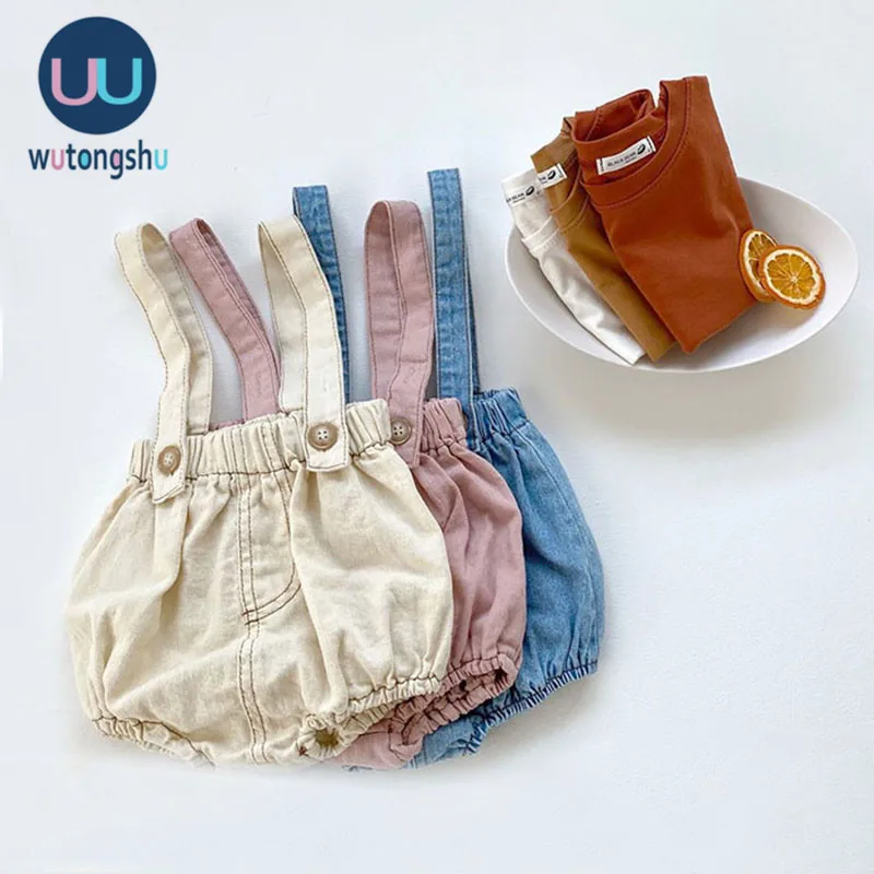 

Baby Girl Clothes Set 0-24M 2pcs Tops+Baby Shorts 0-24M Spring &Summer Cotton Solid Baby Girl T-shirts Baby Girl Clothes