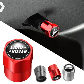 

4pcs Metal Tire Valve Caps Car Emblem Dust Cover For Land Rover Range Rover Discovery Velar Evoque Freelander Defender