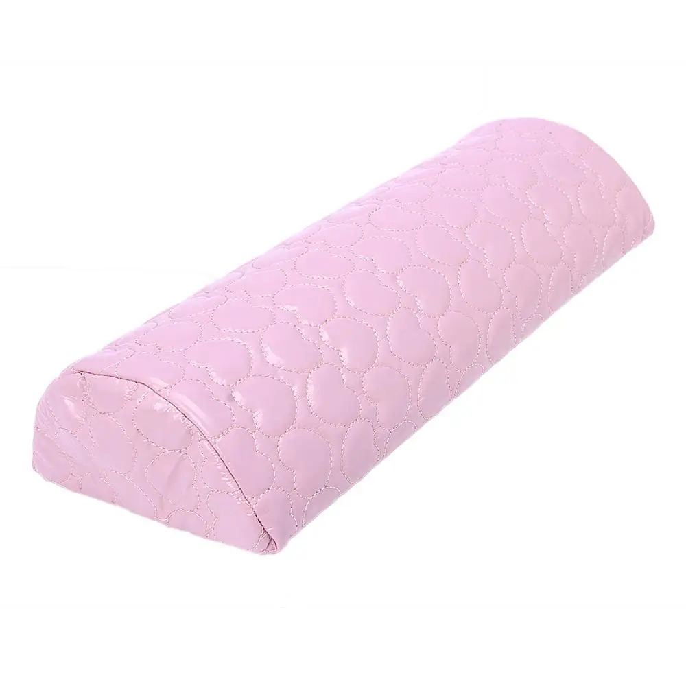 Полукруглая подушка для рук и рук, дизайн ногтей, уход за маникюром - Цвет: Розовый
