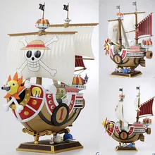 Figuras de acción de juguete de una pieza, 2 años más tarde, barco pirata mil SUNNY Going Merry Model Kit de modelismo 28 CM, barco de una pieza, juguete de regalo