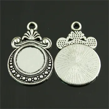 

10pcs 12mm Inner Size Cabochon Base Settings Vintage Antique Bronze, Antique Cabochon Setting Base Outer Size 28x19mm