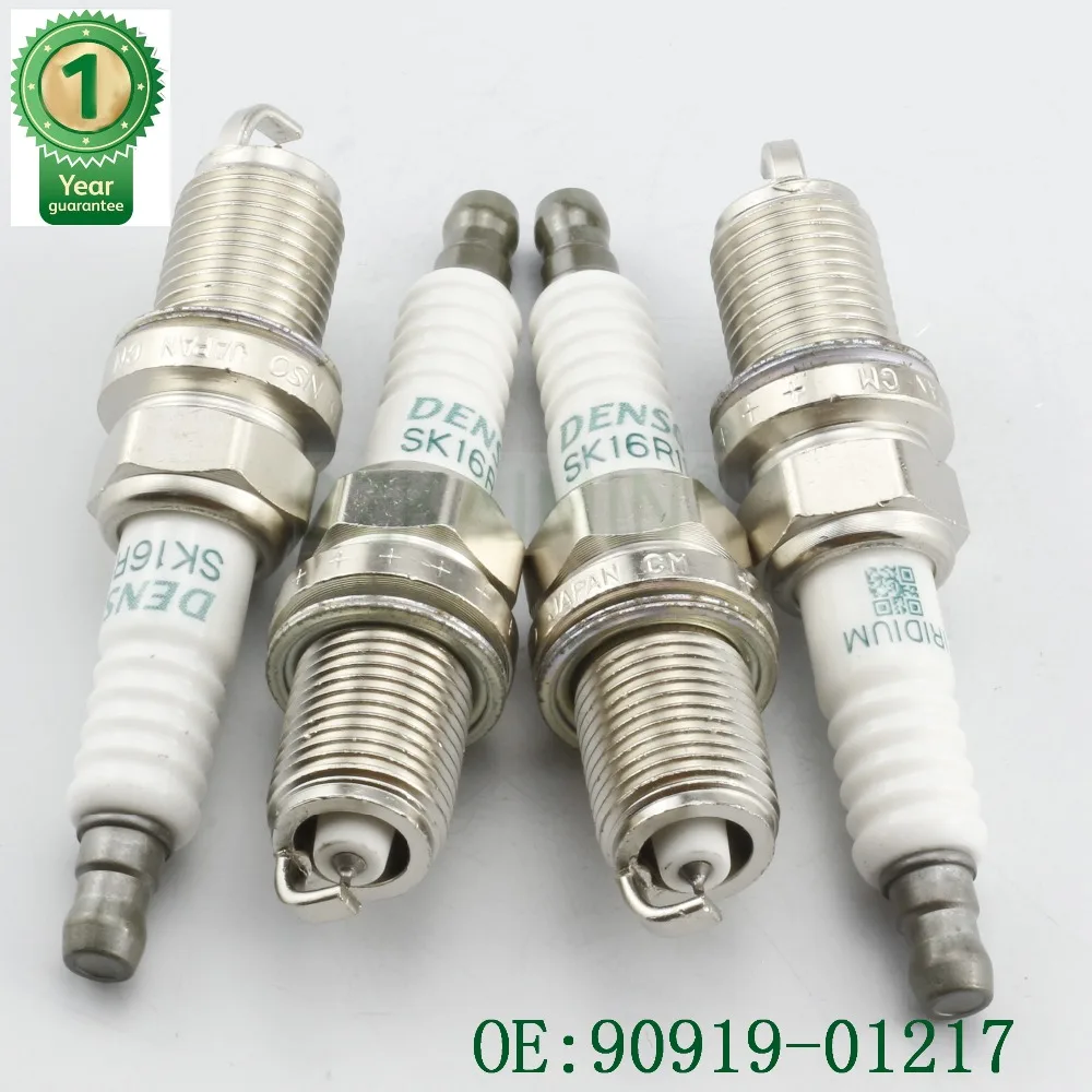 4X автомобильные аксессуары свечи зажигания OEM 90919-01217 SK16R11 для Toyotas Celica MR2 Paseo Tacoma