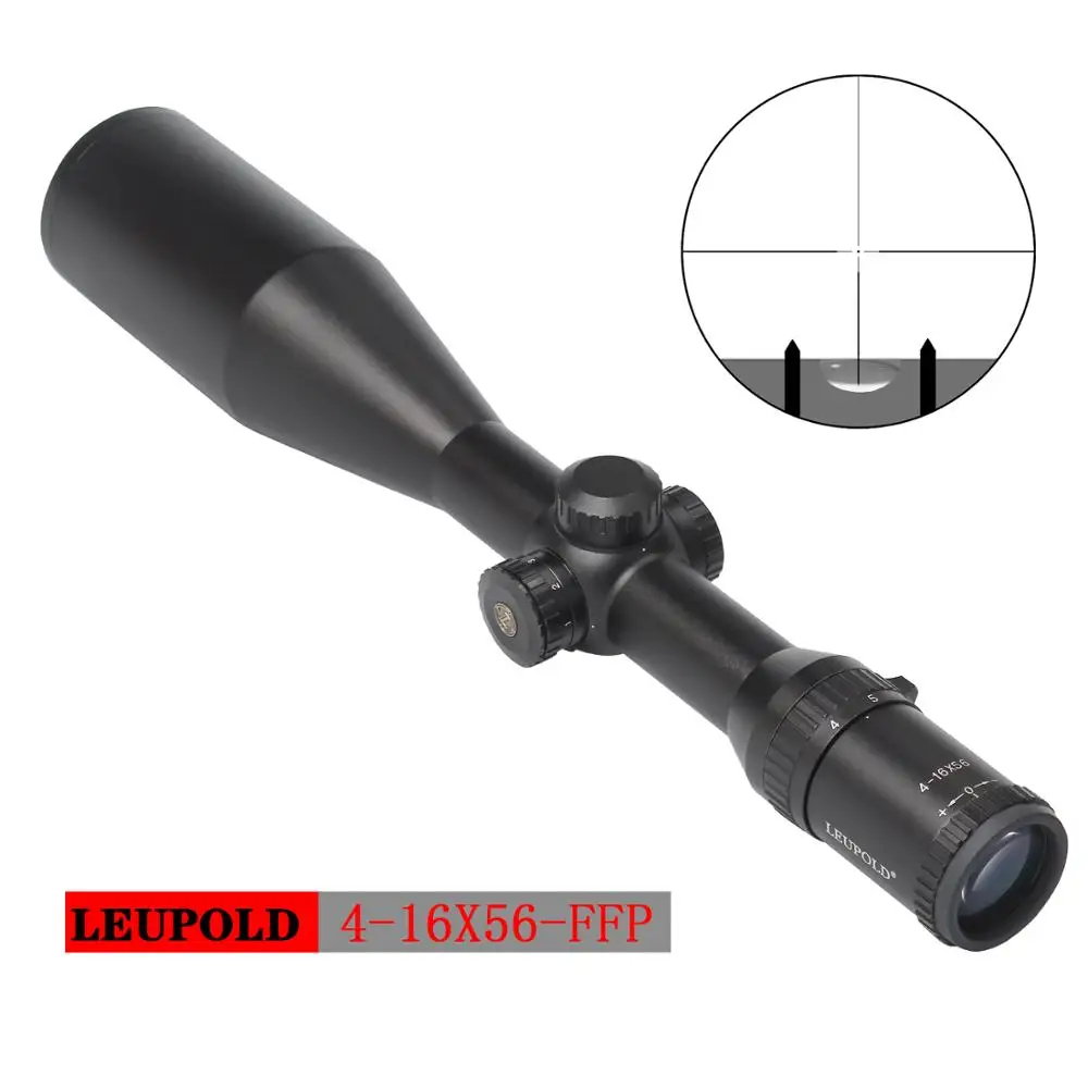 Охота Riflescoep Leupold 4-16x56 с уровнем Red Dot Коллиматорный прицел с 11/20 мм крепление для страйкбола для пневматического оружия для PCP ограничен