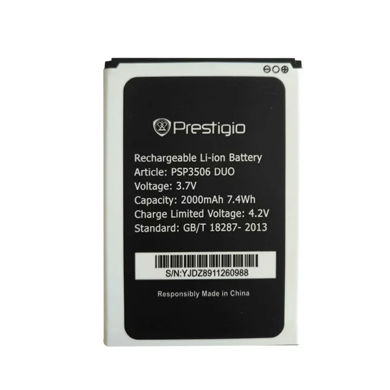 Новый аккумулятор 2000 мАч для Prestigio Wize M3 psp 3506 DUO Мобильный телефон батарея + код