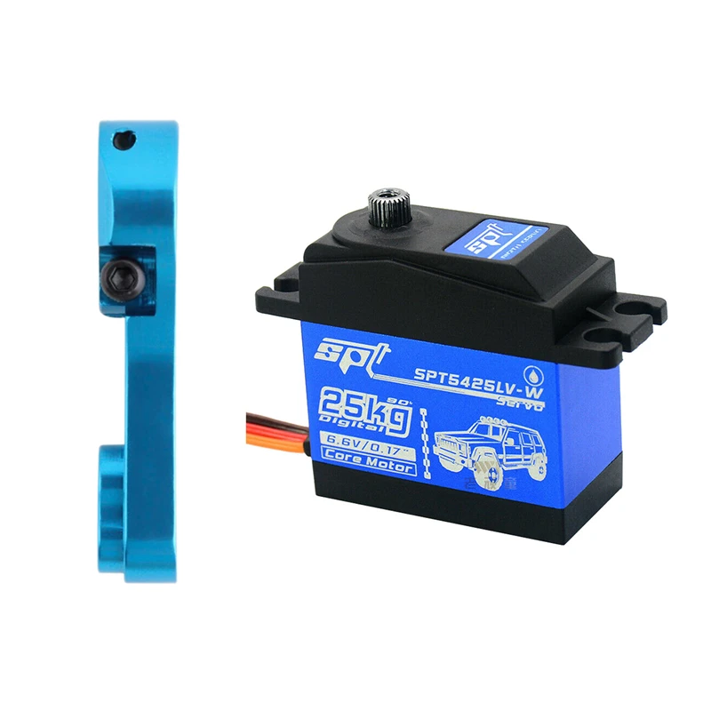 25T M3 Metal RC Servo Arm Horn For Futaba Savox Xcore HL HSP HD Power Blue With Waterproof Spt5425lv-W 25Kg 90 Degrees Digital S rc car price