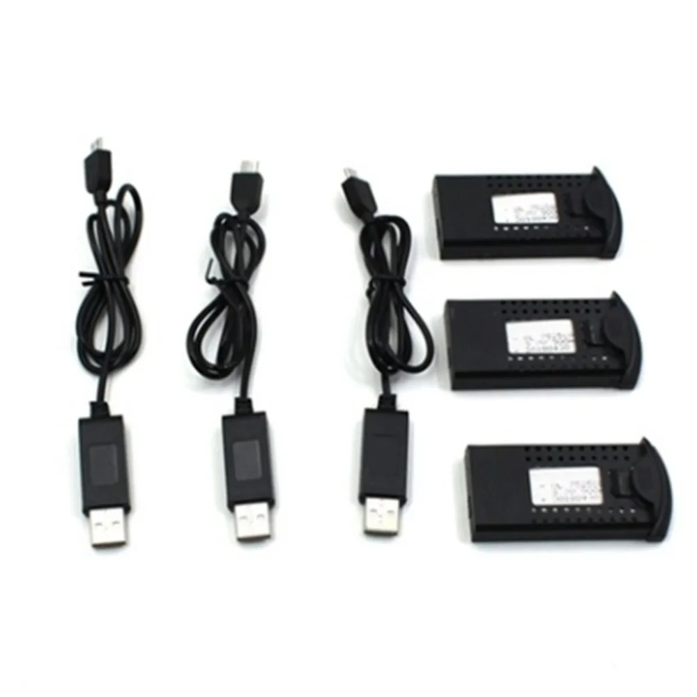 3 шт. 3,7 в 900 мАч батарея с USB кабелем ЕС зарядное устройство перезаряжаемые RC Дрон батарея для SG700DM107S складной самолет
