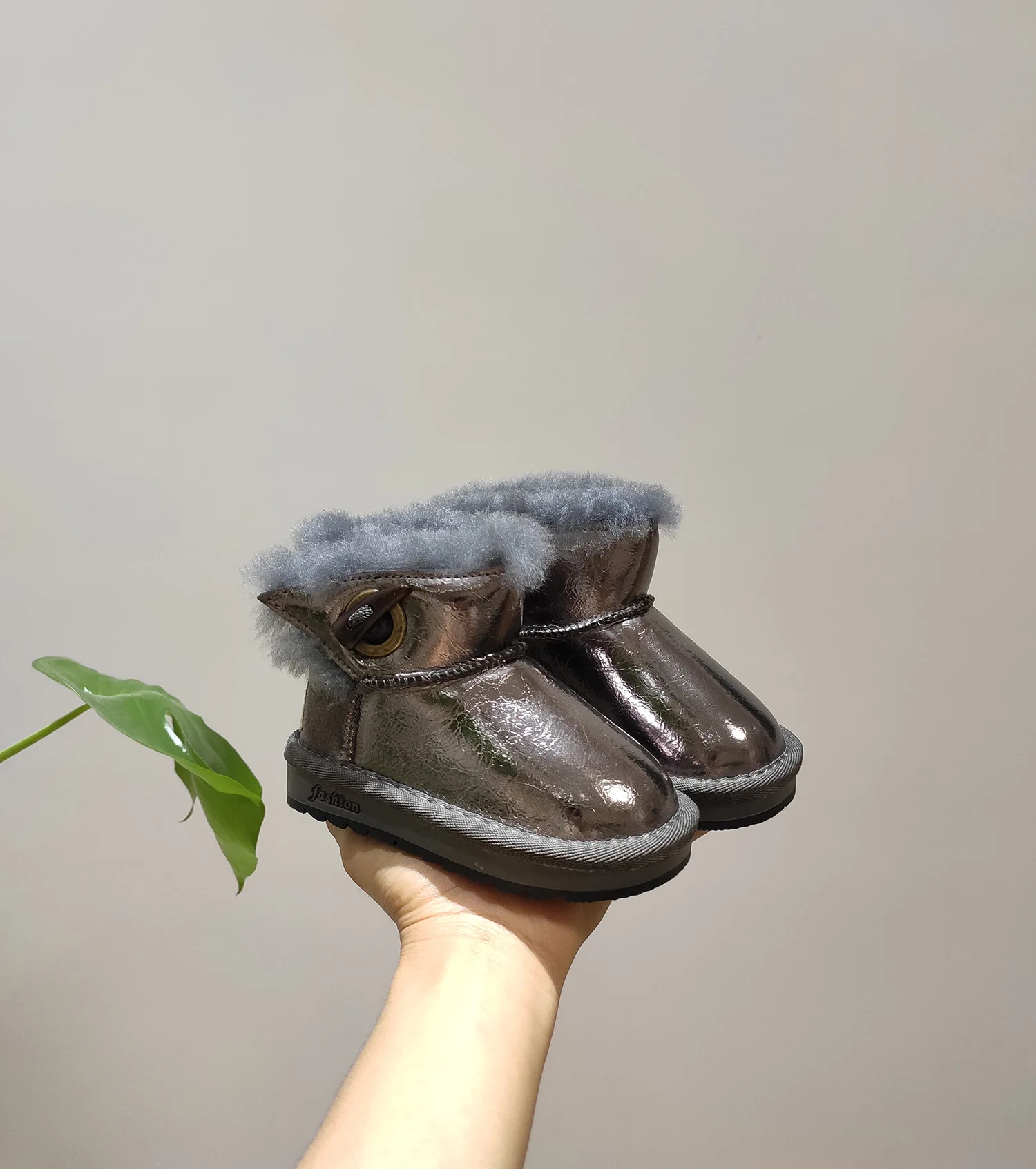 CCTWINS/детская обувь; коллекция года; модные зимние ботинки для детей; брендовые короткие ботинки для маленьких мальчиков; Теплая обувь из искусственной кожи для девочек; SNB171
