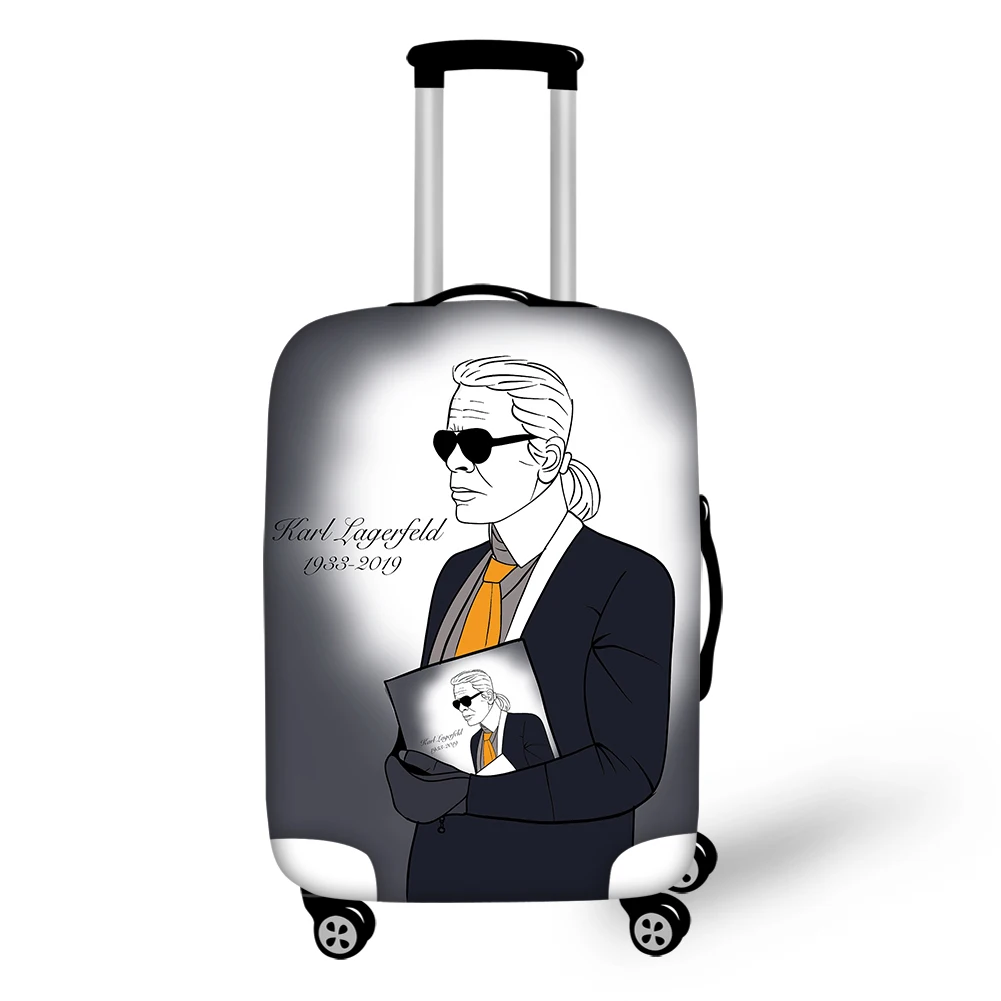 

FORUDESIGNS Fashion Travel Luggage Protective Cover Karl Lagerfelds Prints Waterproof Suitcase Cover Dust-proof Suitcase Cover