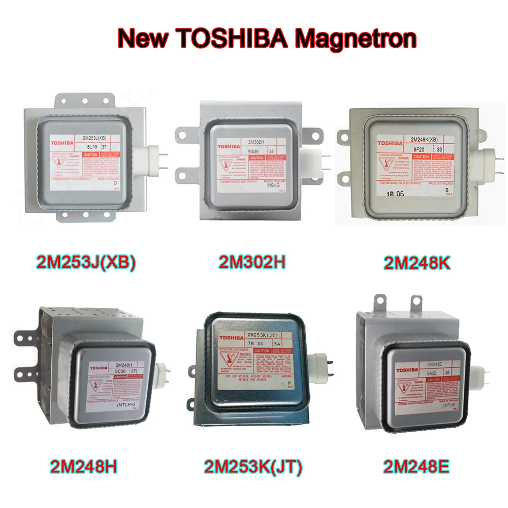 Новый оригинальный магнетрон для микроволновки TOSHIBA 2M253J 2M303H 2M248H 2M302H 2M253H(MT) 2M248K