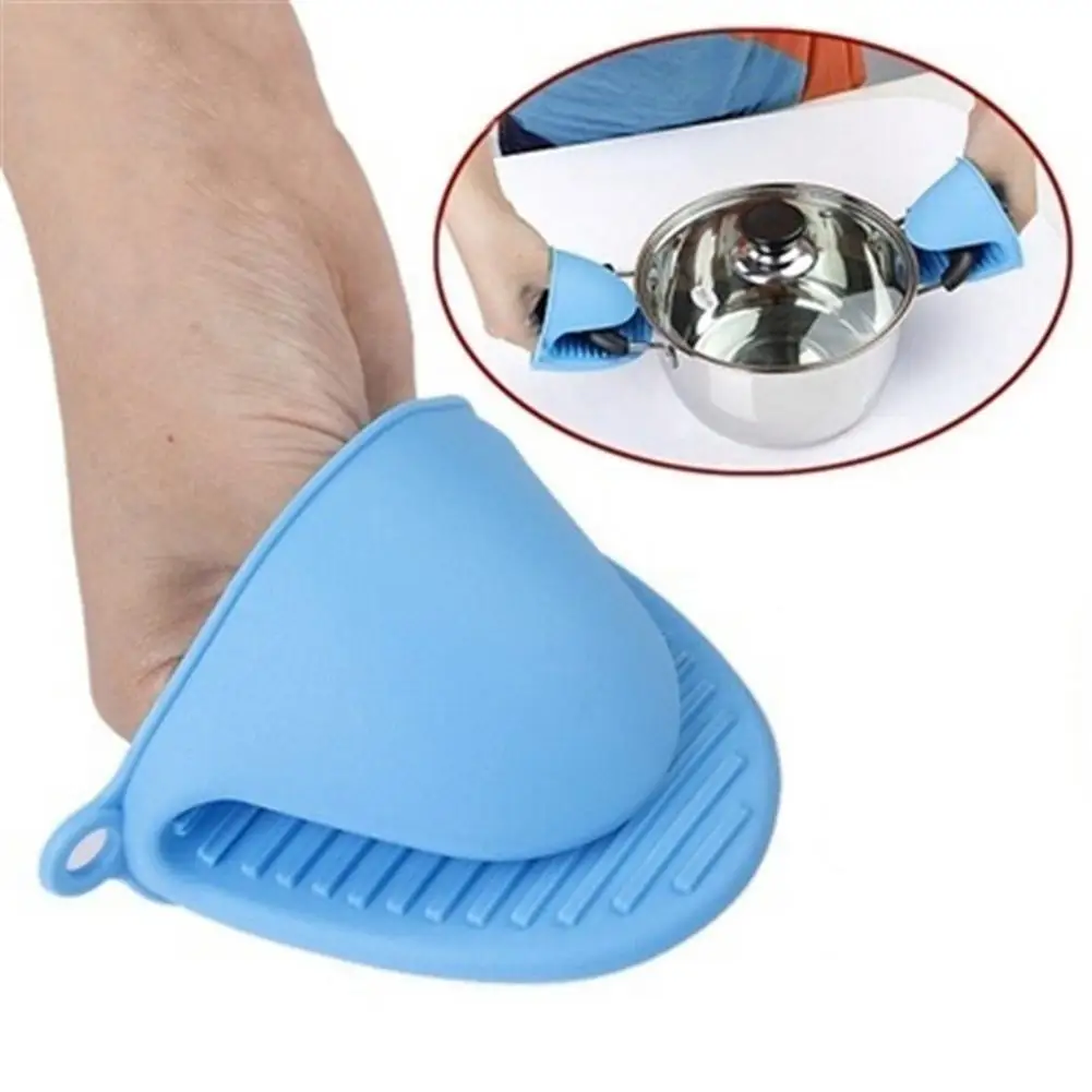

1Pc Heat Resistant Silicone Oven Insulated Glove Anti-slip Pot Bowl Holder Baking Tool Lightweight Kitchen Accessories