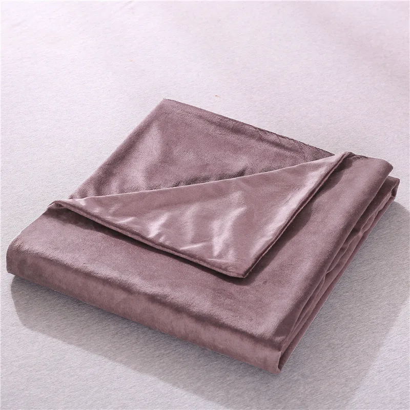 Weighted Blanket Cover Soft Modern Quilt Cover Solid Single Size Duvet Cover for Adult Children Kids