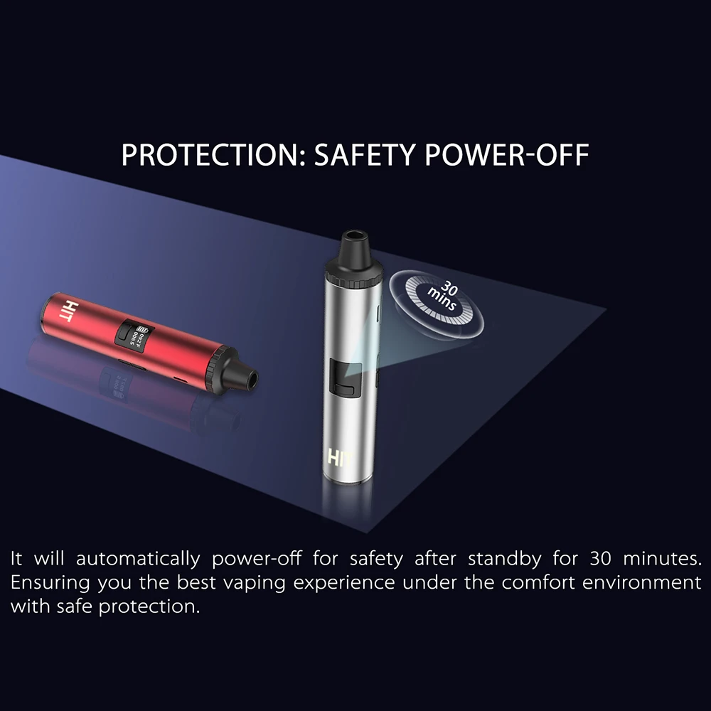 Original Yocan Hit With 1400mAh Battery Magnetic Mouthpiece OLED Display Ceramic Heating Coil