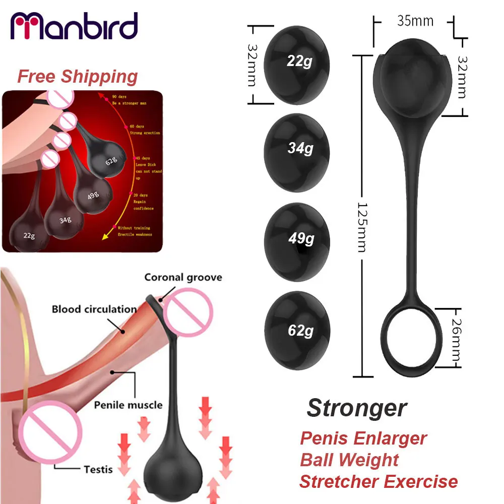 Penis Enlarger Metal Ball  Penis Enlargement Pump Weight Stretcher  Exercise Device Enhance Hanger Extender Cock Ring Adjustable Ball  (8)