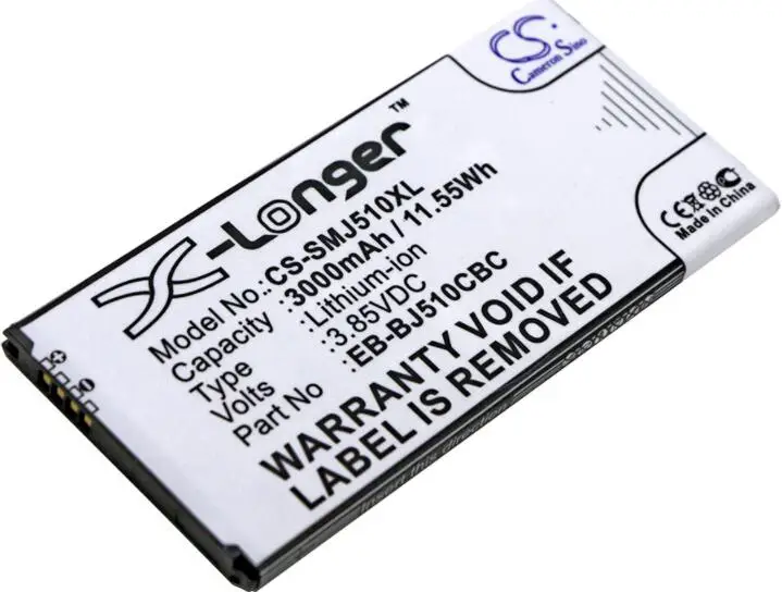 Cameron Sino 3000Mah Batteria Per Samsung Galaxy J5 2016 J5 6 Duos J5 6 Duos Td-Lte J5 In Metallo 2016 J5 Metallo 2016 Duos Sm-J5109