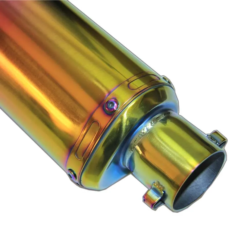 Yolinson 51 мм Мотоцикл выхлопная труба akrapovic глушитель выхлопных газов для CRF230 Z750 Z800 FZ6 TTR125 ER6N с Yoshimura Стикеры