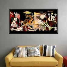Lienzo Vintage clásico alemán, pintura impresa, carteles e impresiones, imágenes de pared, decoración del hogar, España, Francia, Picasso