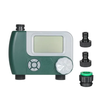 

Programmable Digital Hose Faucet Timer Outdoor Automatic Watering Sprinkler System Irrigation Controller with 2 Outlet