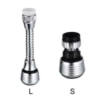 

360 Rotatable Bubbler Water Saving High Pressure Nozzle Filter Tap Adapter Faucet Extender Bathroom Kitchen Accessories