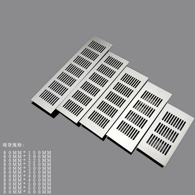 Aluminum Alloy 80mm Vents Perforated Sheet Air Vent Perforated Sheet Web Plate Ventilation Grille Vents