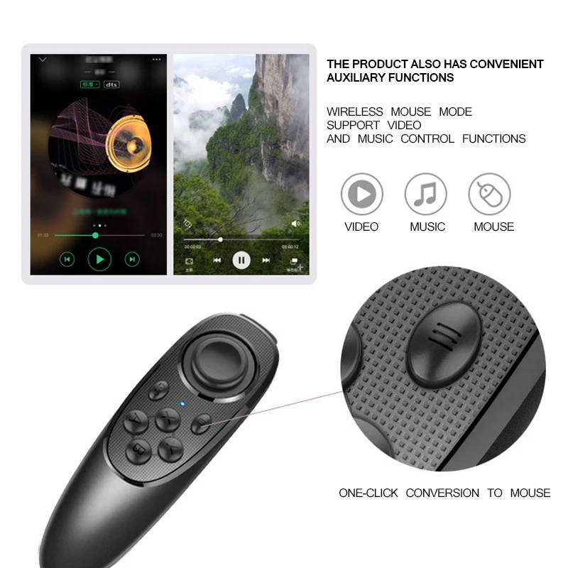 Многофункциональный портативный VR Bluetooth пульт дистанционного управления Лер геймпад беспроводной эргономичный дизайн телефоны пульт дистанционного управления VR стрельба игры