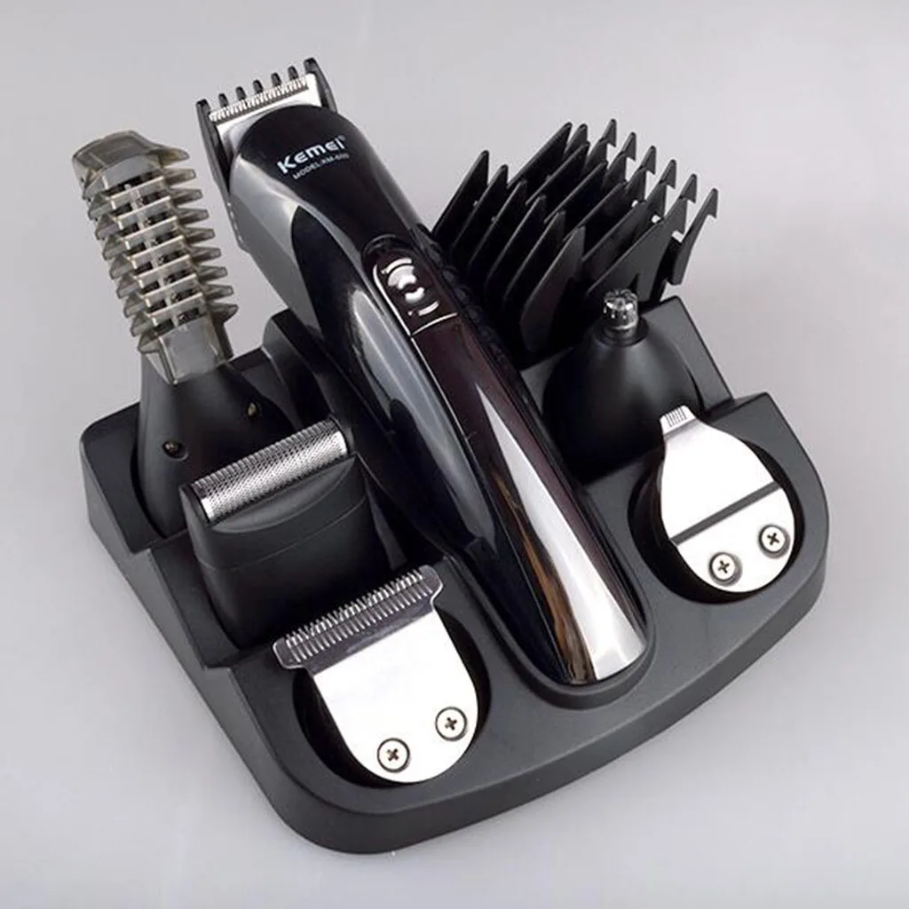 Kemei 11 in 1 Men's Multifunction Electric Hair Clipper Professional Rechargeable Trimmer Hair Cutting Grooming for Men Adult