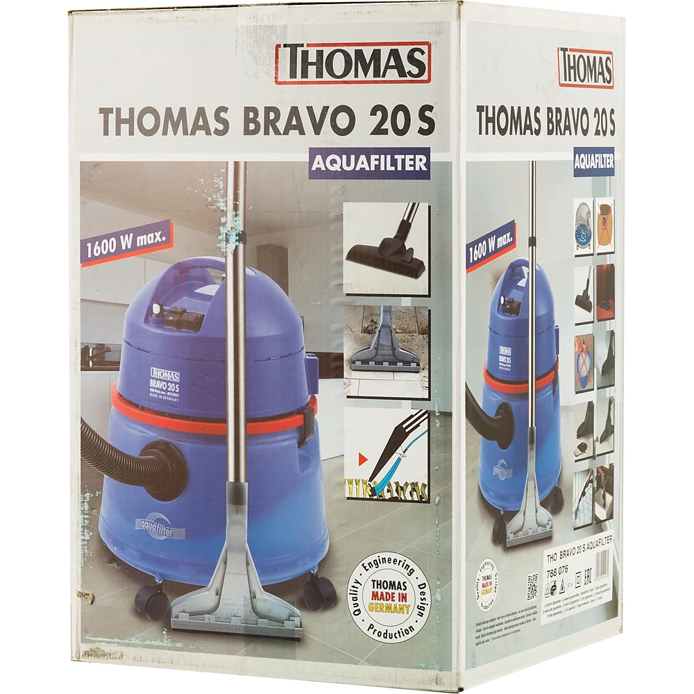 Пылесос моющий Thomas Bravo 20S Aquafilter 1600Вт синий/красный