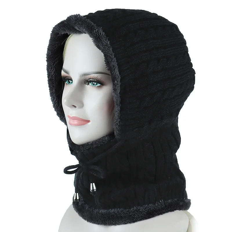 Зимняя вязаная шапка для мужчин шарф Skullies шапки зимние шапки для мужчин и женщин шапки шотландская шапочка с защитой брендовые кепки
