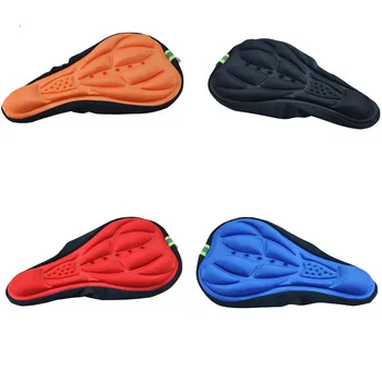 

4 Colors Bicycle Saddle Cover 3D Soft Bike Seat Cover Comfortable Foam Seat Cushion Cycling Saddle for Bicycle Bike Accessories