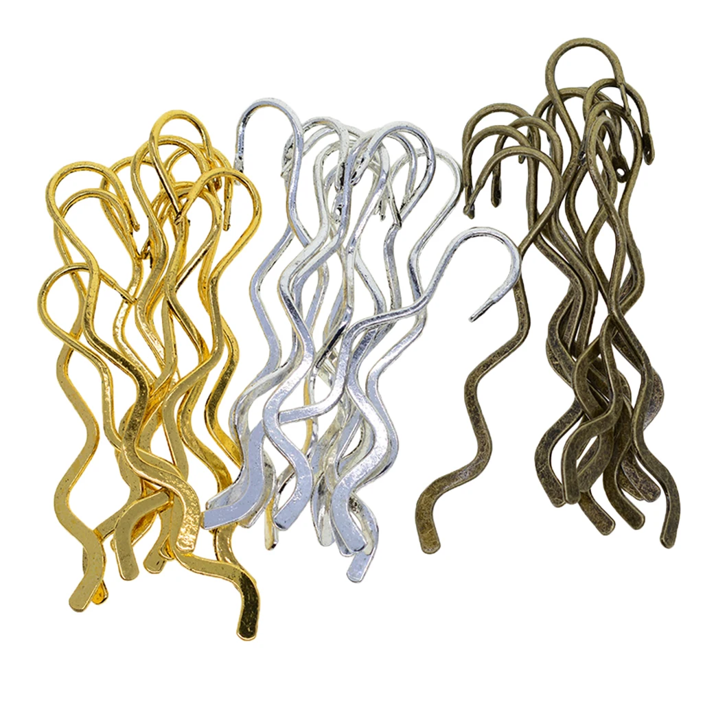 30x Metal Alloy Bookmark Page Clip Beading Bookmarks Hooks Bulk Book marker Clips DIY Bookmarkers for Teachers Book