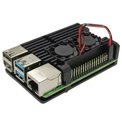 Для Raspberry Pi 4B новейший корпус из алюминиевого сплава с ЧПУ с охлаждающим вентилятором CA