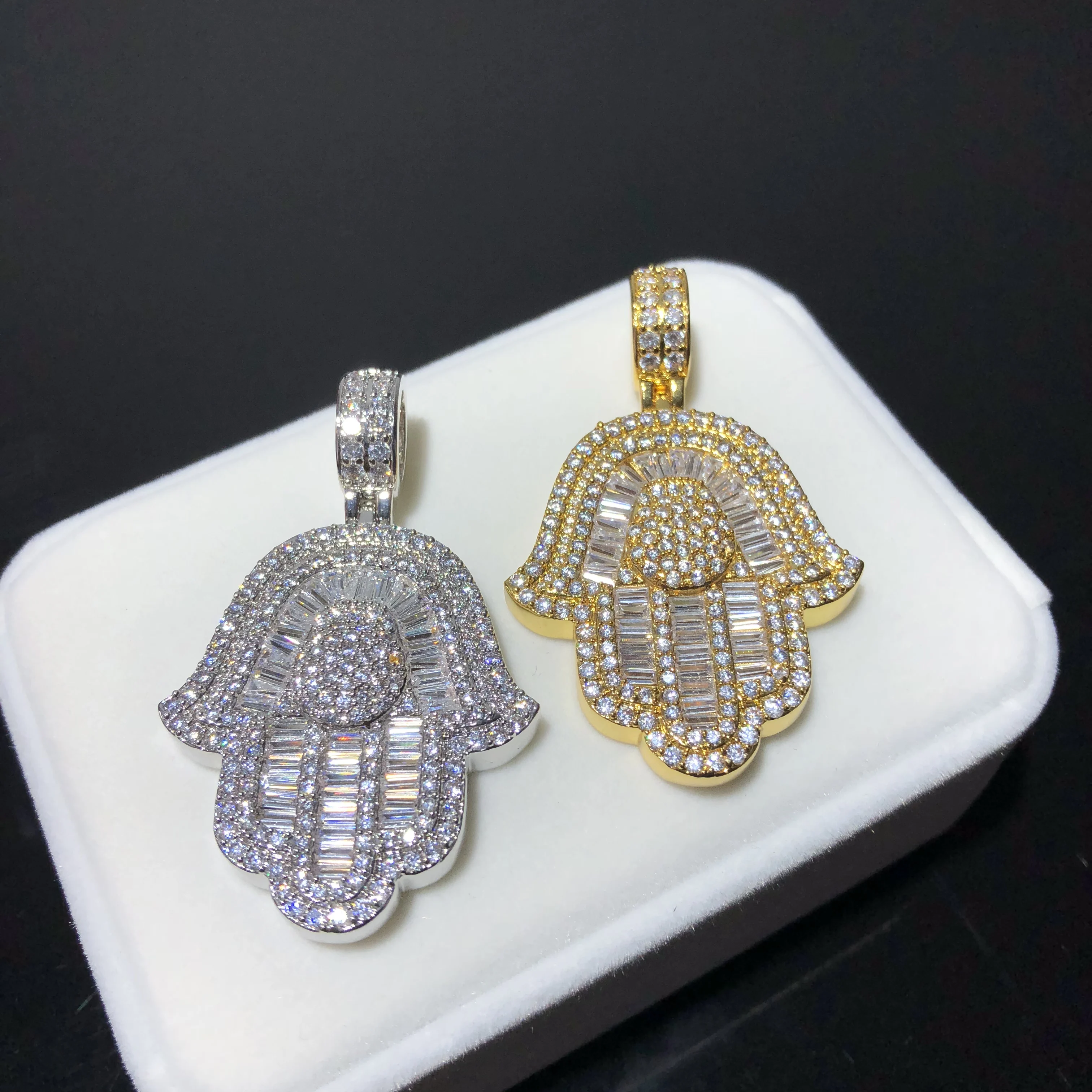 Хип хоп ювелирные багеты ручная подвеска hamsa|Шармы| |