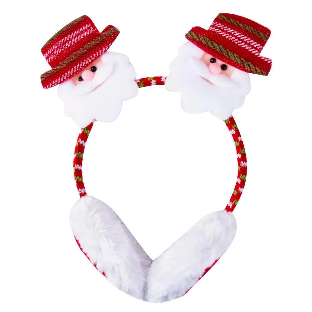 Brand New Women Men Boys Girls Christmas Hairpin Holiday Festival Santa Elk Snowman Bear Hairbands Headwear Xmas Accessories - Цвет: K