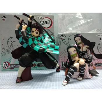 

10-15cm Demon Slayer Kimetsu No Yaiba Kamado Tanjirou Kamado Nezuko PVC Action Figure Toy Statue Model Gift Figures