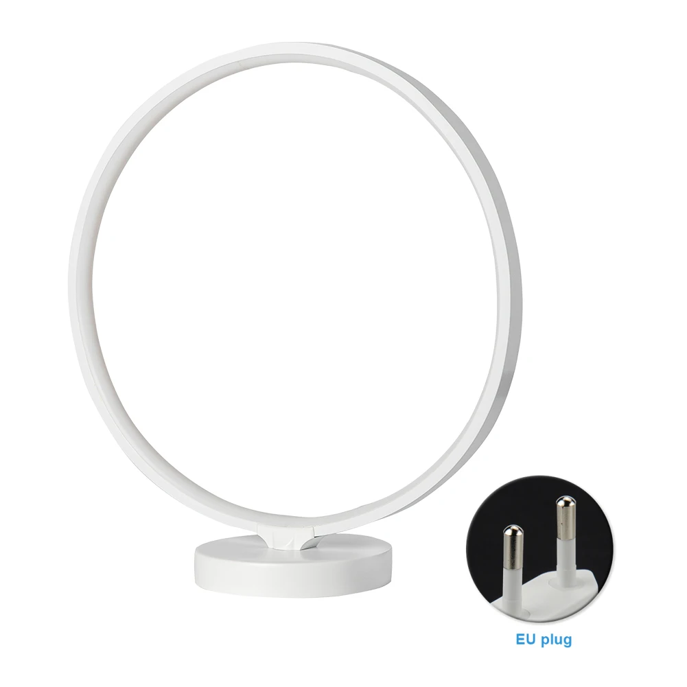 

Dimmable Table RGB Remote Control Modern 6 Lighting Modes Practical Bedroom 4 Speeds Memory Function Decor Bedside Lamp Circle
