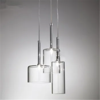 

Modern Restaurant Bar Pendant lamp Nordic Glass Pendant Light Bar Living Room Bedroom Single Head Three Glass Home Decor