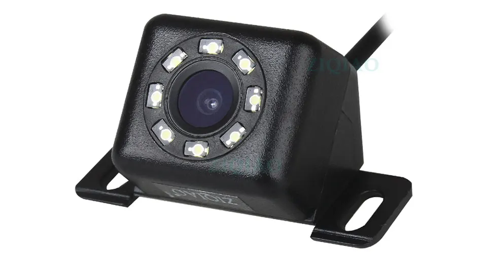 Автомобильная камера заднего вида Универсальная Резервная парковочная камера 8 светодиодный ночного видения широкоградусная Водонепроницаемая камера заднего вида транспортного средства HS068