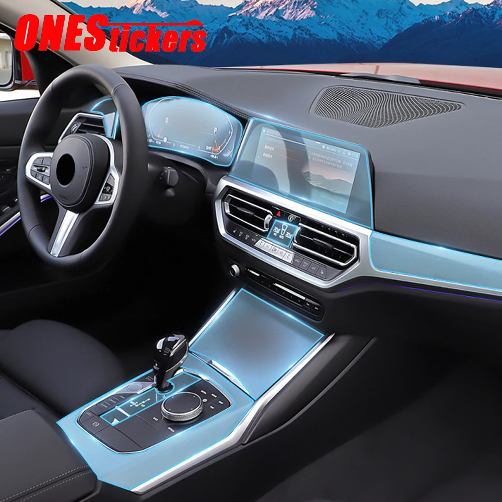 For BMW 3 Series G20 G28 325li 2019 2020 Car Accessories Center Console Film Central Navigation Instrument TPU Protector | Автомобили и