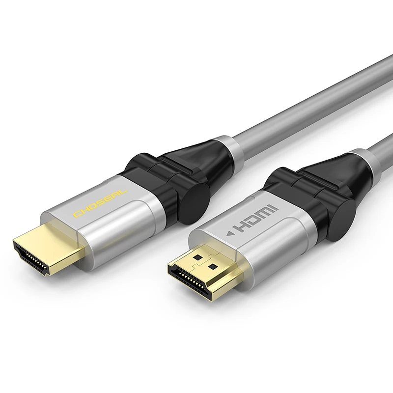 HDMI кабели высокого качества 4K 60Hz вращающийся мультимедийный интерфейс для ТВ монитора проектора