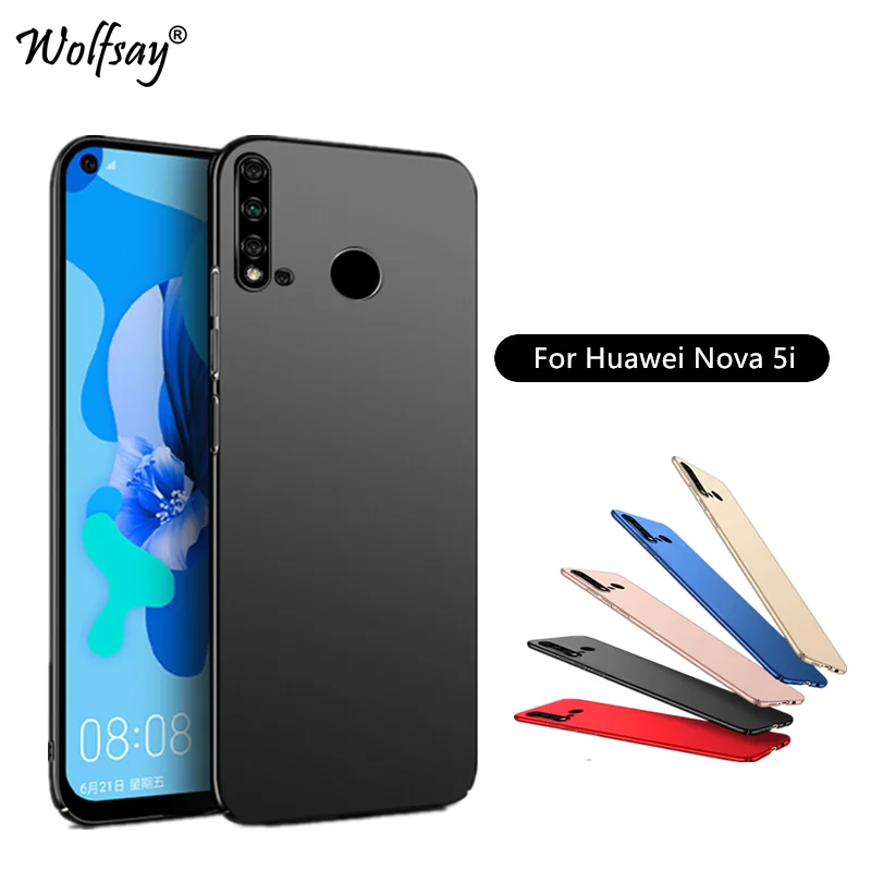 Чехол Wolfsay для Huawei Nova 5i ультра тонкий Классический Гладкий матовый чехол телефона