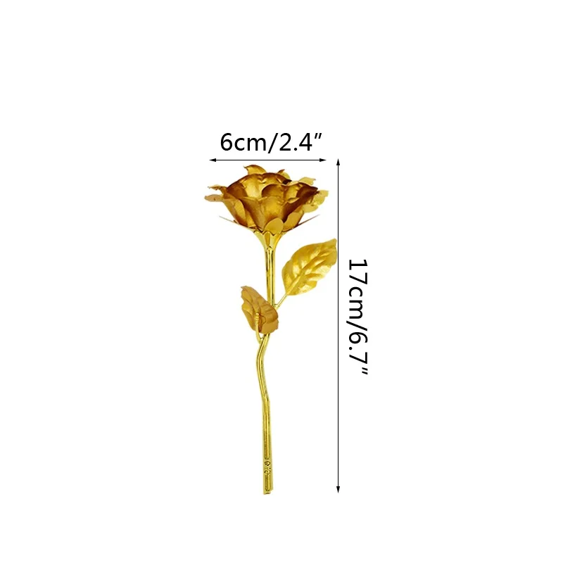 1Pc Gold Rose Flower Foil Plated Plastic Artificial Roses Valentines Day  Gift Beauty Golden Flowers for Home Wedding Decoration - AliExpress