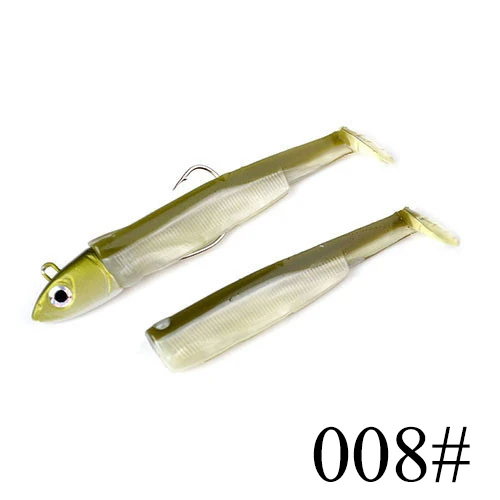 5/10/12/25g Minnow Lead Head Soft Fishing Lure Wobblers Jig Head Silicone Bait Offset Hook Jigging Fishing Tackle For Bass Pike - Color: Mix 008