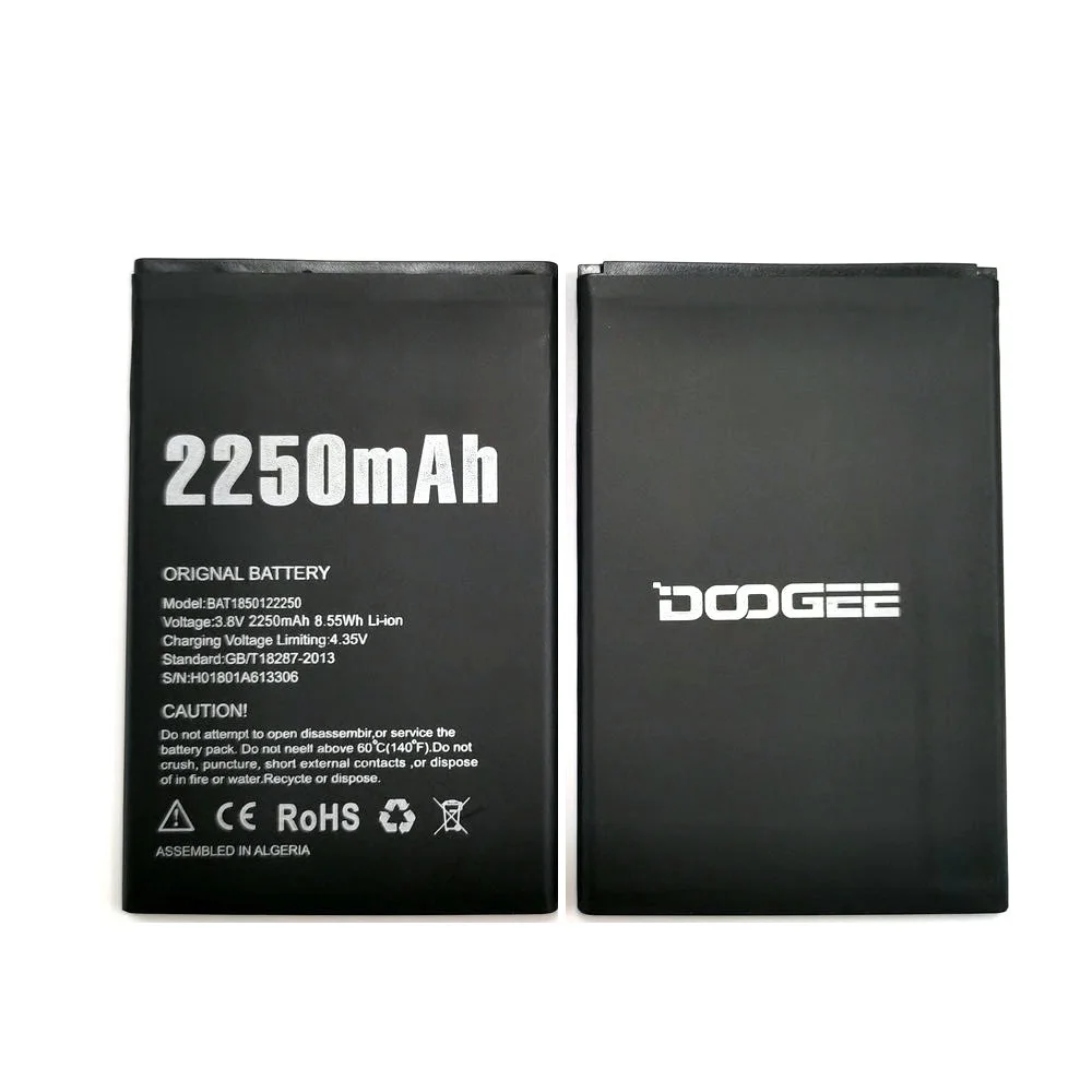 Новый аккумулятор DOOGEE X11 BAT1850122250 2250 мАч Для аккумуляторы для смартфонов |