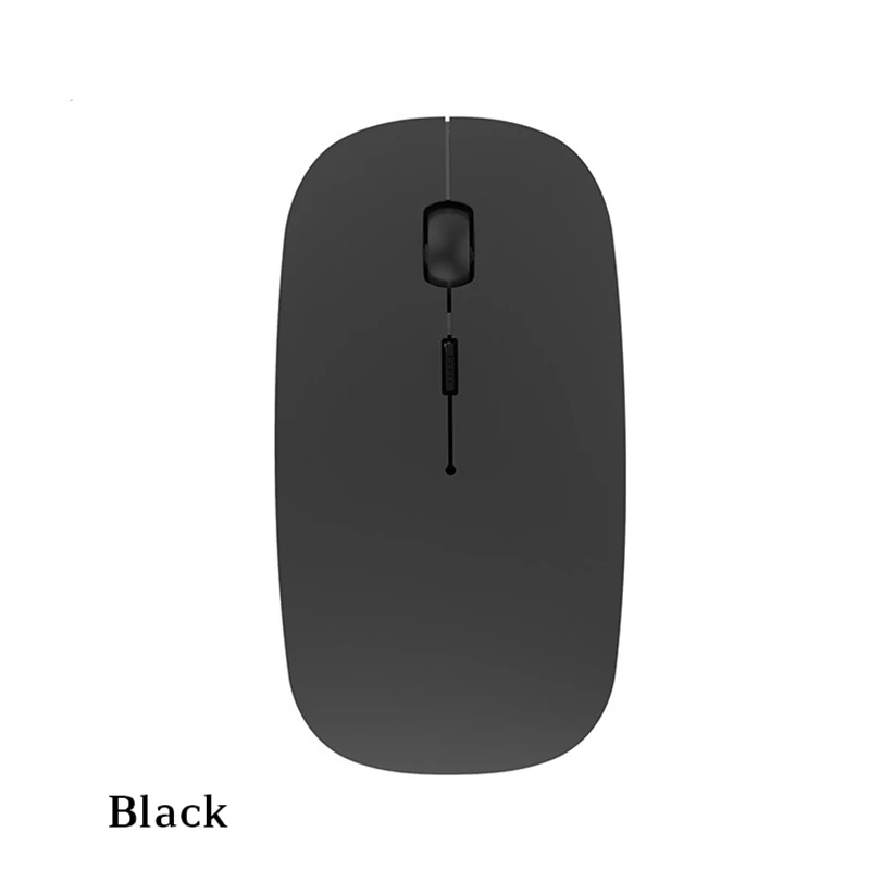 2,4G WiFi+ Bluetooth Двойная модель беспроводной мыши для MacBook Бесшумная мышь игровая мышь для lenovo hp DELL WiFi мышь - Цвет: Black