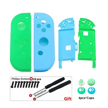 

Left & Right Housing For Nintend Switch NS DIY Plastic Replacement Shell with Joystick Caps Handle Screws