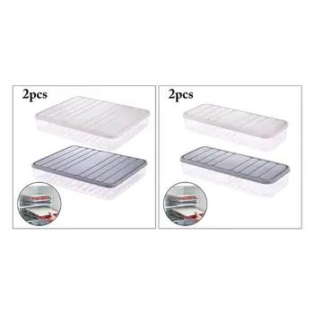 

2PCS Food Container Large Capacity Freezer Container Food Storage Reusable Box