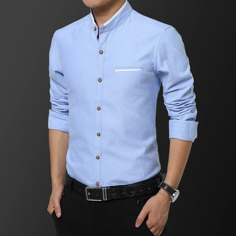 Для мужчин Повседневное черный белый с длинными рукавами рубашка Slim Fit мужской социальной платье в деловом стиле рубашка брендовая Для мужчин Костюмы мягкие удобные T32