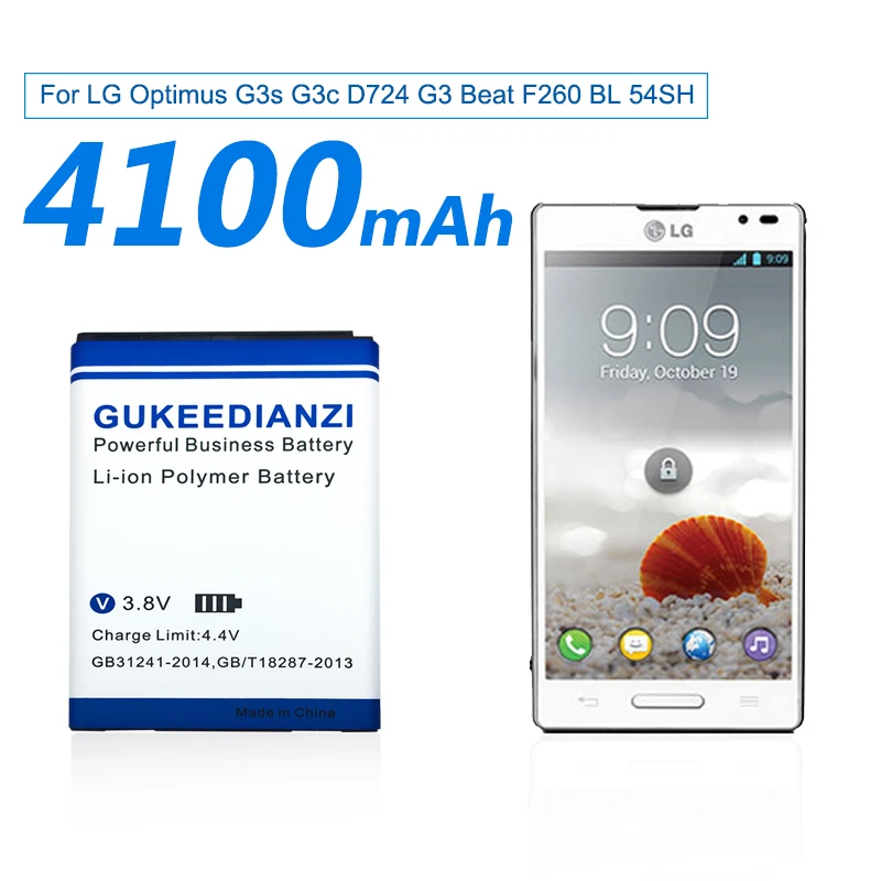 BL-54SH 4100mAh запасная батарея телефона для LG Optimus G3 Beat mini G3s G3c B2MINI G3mini D725 D728 D729 D722 D22 D724 |