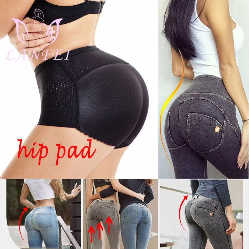 LANFEI Fake Ass Seamless Women Body Shaper Slimming Panties Shapewear Hip Enhancer Booty Pad Push Up Butt Lifter Pant Underwear